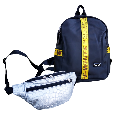 1 Mochila y 1 Riñonera